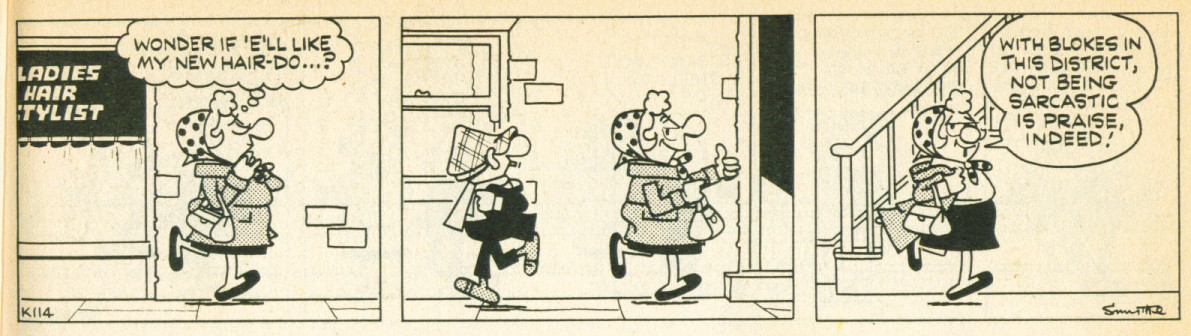 Andy Capp cartoon with the punchline: 