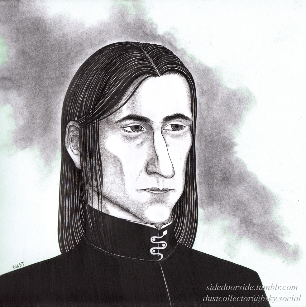 A portrait of Severus Snape